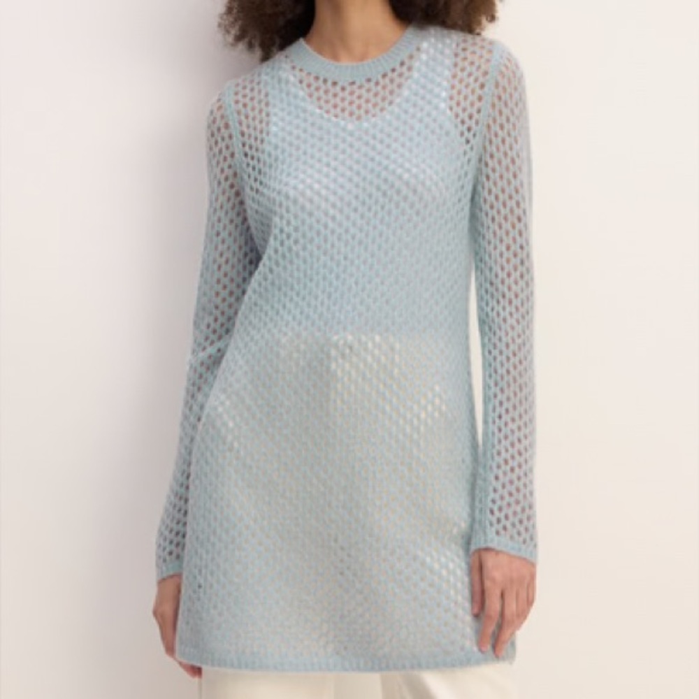 EVERLANE X MARQUES' ALMEIDA ALPACA MESH TUNIC